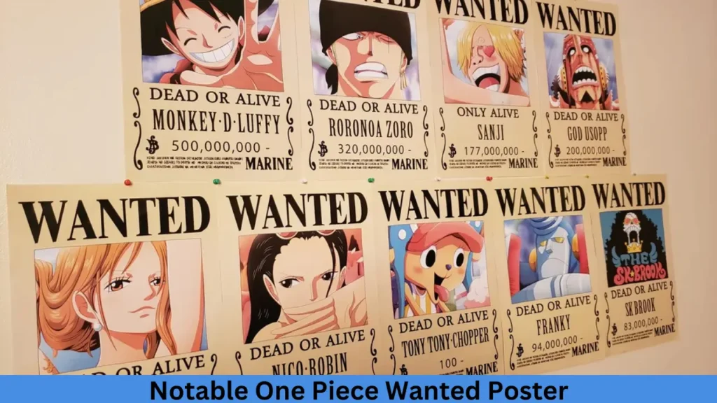 Notable One Piece Wanted Poster