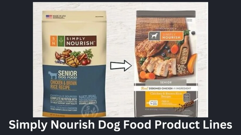 Simply Nourish Dog Food Product Lines