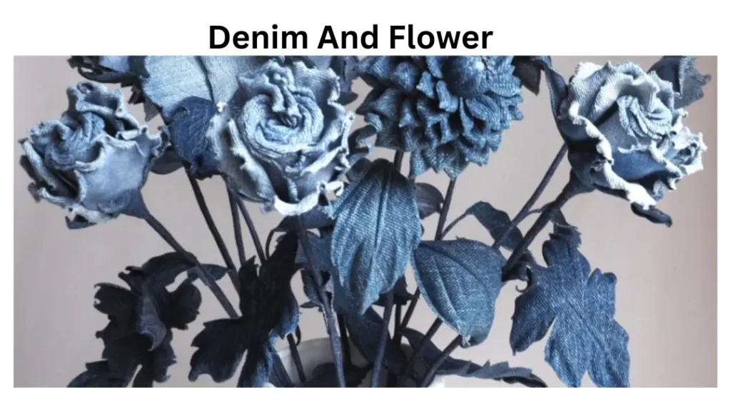 denim and flower